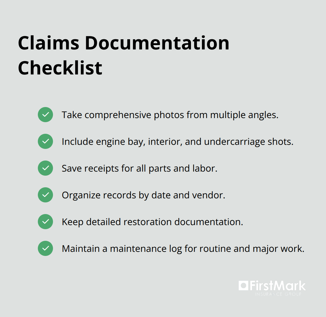 Essential records to streamline collector car claims - collector car insurance